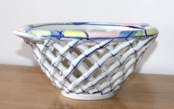 Listing 3 of 18 for +++ SUPERB "ROYCE McGLASHEN" POTTERY FRUIT BOWL +++