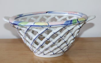 Listing 7 of 18 for +++ SUPERB "ROYCE McGLASHEN" POTTERY FRUIT BOWL +++