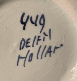 Listing 2 of 2 for Blue and white delft clogs and candlestick