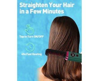 Listing 4 of 6 for Cordless Hair Straightening Brush, Ceramic Beard Straightening Heat Brush, Fa