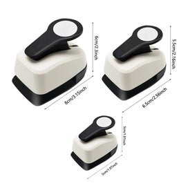 Listing 3 of 9 for Set of 3Pcs Circle Punch Set Paper Hole Puncher Circle Hole Cutter for Arts C