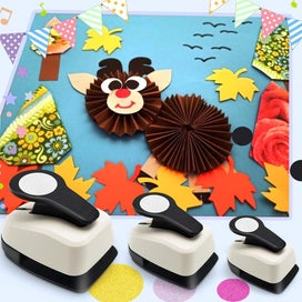 Listing 7 of 9 for Set of 3Pcs Circle Punch Set Paper Hole Puncher Circle Hole Cutter for Arts C