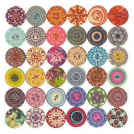 Listing 11 of 12 for Floral Wooden Buttons 20mm 200pcs