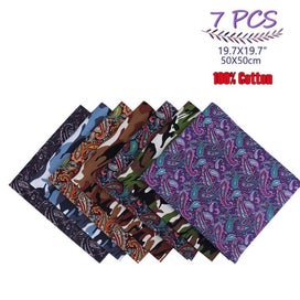 Listing 12 of 19 for 7 Style Fabric Patchwork Bundle 100% Cotton 50x50cm