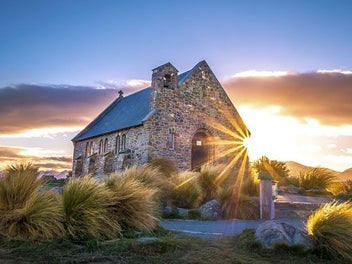 Listing 2 of 3 for Rokit Wall Art. Church of Good Shepherd Sunrise Tekapo.