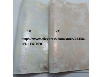 Listing 1 of 8 for 3PCS 21X29CM Synthetic Leather Metallic Gold And Silver PU Leather Fabric For
