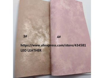 Listing 4 of 8 for 3PCS 21X29CM Synthetic Leather Metallic Gold And Silver PU Leather Fabric For