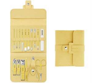 Listing 1 of 3 for 16 in 1 Stainless Steel Manicure Pedicure Nail Clippers Kit Yellow