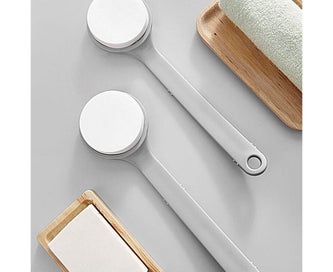 Listing 9 of 10 for Body Brush Shower Scrubber Lotion Applicator Sponge Bath Back Brush Long Hand