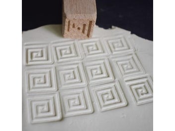 Listing 5 of 9 for Pottery Stamps Wood Blocks DIY Emboss Modeling Ceramic Texture Clay Tools