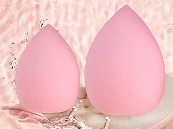 Listing 2 of 9 for Makeup Sponges Triangle Puff Liquid Cream Powder Makeup Eggs Pink 20 Pieces Set