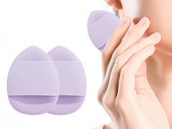Listing 5 of 7 for Makeup Sponges Triangle Puff Liquid Cream Powder Makeup Eggs Purple 15 Pieces