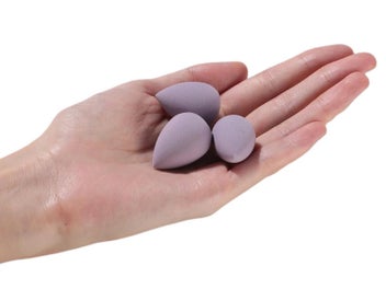 Listing 6 of 7 for Makeup Sponges Triangle Puff Liquid Cream Powder Makeup Eggs Purple 15 Pieces