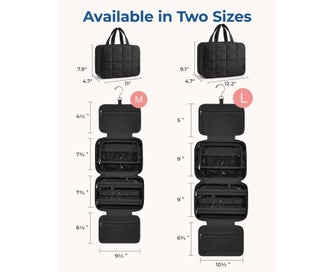 Listing 6 of 6 for Travel Toiletry Bag with Jewelry Organizer, Hanging Travel Bag for Toiletries