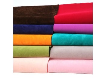 Listing 3 of 8 for 10pcs Solid Color Velvet Faux Leather Sheets Set Double Side Soft Fabric