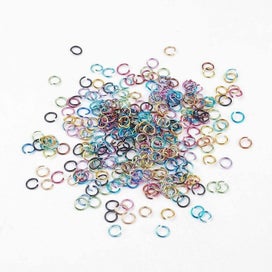 Listing 2 of 2 for Jewellery Making Supplier 6mm Aluminum Open Circle Jump Rings