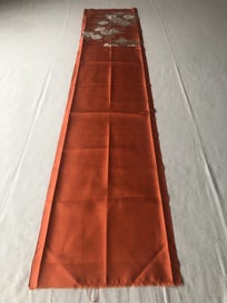 Listing 4 of 18 for Vintage Japanese Woven Silk Floral Obi Fabric Panel