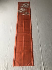 Listing 3 of 18 for Vintage Japanese Woven Silk Floral Obi Fabric Panel