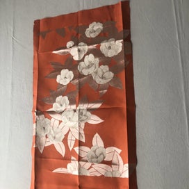 Listing 5 of 18 for Vintage Japanese Woven Silk Floral Obi Fabric Panel