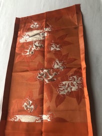 Listing 9 of 18 for Vintage Japanese Woven Silk Floral Obi Fabric Panel