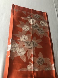 Listing 10 of 18 for Vintage Japanese Woven Silk Floral Obi Fabric Panel