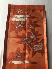 Listing 8 of 18 for Vintage Japanese Woven Silk Floral Obi Fabric Panel