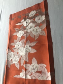 Listing 13 of 18 for Vintage Japanese Woven Silk Floral Obi Fabric Panel