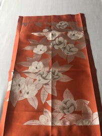 Listing 12 of 18 for Vintage Japanese Woven Silk Floral Obi Fabric Panel