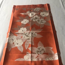 Listing 11 of 18 for Vintage Japanese Woven Silk Floral Obi Fabric Panel