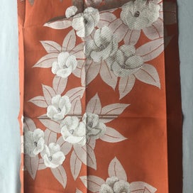 Listing 16 of 18 for Vintage Japanese Woven Silk Floral Obi Fabric Panel