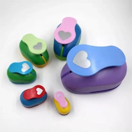 Listing 6 of 9 for 8/16/25/38/50mm Random Color Heart Punch DIY Embossing Punches Scrapbooking