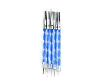Listing 6 of 8 for 5pcs/8pcs 2 Way Pottery Clay Ball Styluses Tools Polymer Clay Sculpture Tool