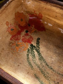 Listing 5 of 6 for Vintage Handcrafted Terracotta Serving Dish - Stunning & very heavy!