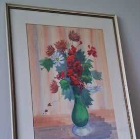 Listing 3 of 20 for +++ BEAUTIFUL FLORAL WATERCOLOUR PAINTING +++