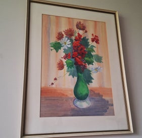 Listing 5 of 20 for +++ BEAUTIFUL FLORAL WATERCOLOUR PAINTING +++