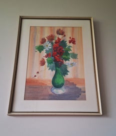 Listing 6 of 20 for +++ BEAUTIFUL FLORAL WATERCOLOUR PAINTING +++