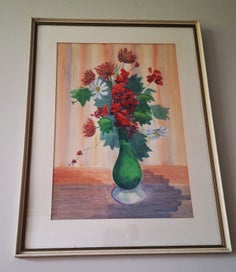 Listing 2 of 20 for +++ BEAUTIFUL FLORAL WATERCOLOUR PAINTING +++