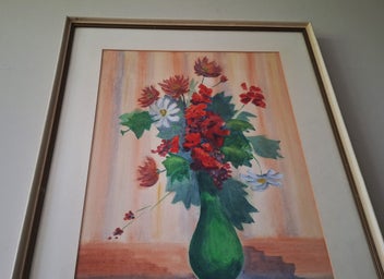 Listing 12 of 20 for +++ BEAUTIFUL FLORAL WATERCOLOUR PAINTING +++