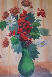 Listing 13 of 20 for +++ BEAUTIFUL FLORAL WATERCOLOUR PAINTING +++