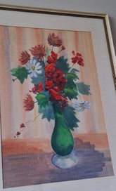 Listing 14 of 20 for +++ BEAUTIFUL FLORAL WATERCOLOUR PAINTING +++