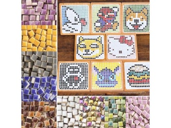 Listing 3 of 9 for 100g DIY Ceramic Mosaic Tiles Glass Mirror Handmade Ornaments Tiles Wall Crafts