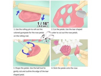 Listing 6 of 8 for 7Pcs Clay Cutter Stainless Steel Drop Round Ceramic Pottery Designer DIY