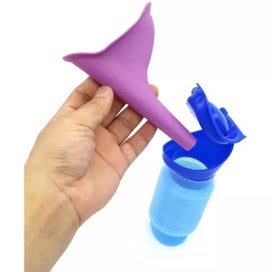 Listing 4 of 8 for 2Pcs 750ML Portable Standing Pee Bottle Shrinkable Adult Urinal Travel Outdoor