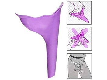 Listing 5 of 8 for 2Pcs 750ML Portable Standing Pee Bottle Shrinkable Adult Urinal Travel Outdoor