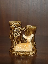 Listing 1 of 6 for SylvaC 4290 Double Tree Trunk and Fawn Bud Vase