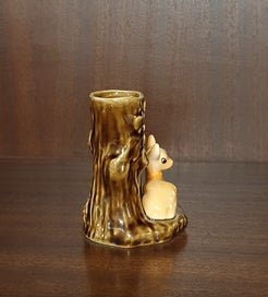Listing 2 of 6 for SylvaC 4290 Double Tree Trunk and Fawn Bud Vase