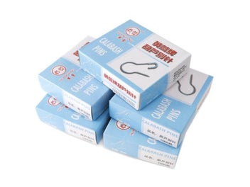 Listing 3 of 8 for 1000PC 1 BOX Gourd Shape Safety Pins Metal Clips Gourd Pins Knitting Cross