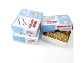 Listing 6 of 8 for 1000PC 1 BOX Gourd Shape Safety Pins Metal Clips Gourd Pins Knitting Cross