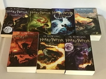 Listing 4 of 8 for Harry Potter, Once Read, Full Set 2014 Bloomsbury Eds in Case.