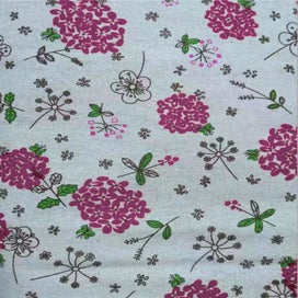 Listing 2 of 2 for Cotton Linen Fabric Floral 1x1.5M